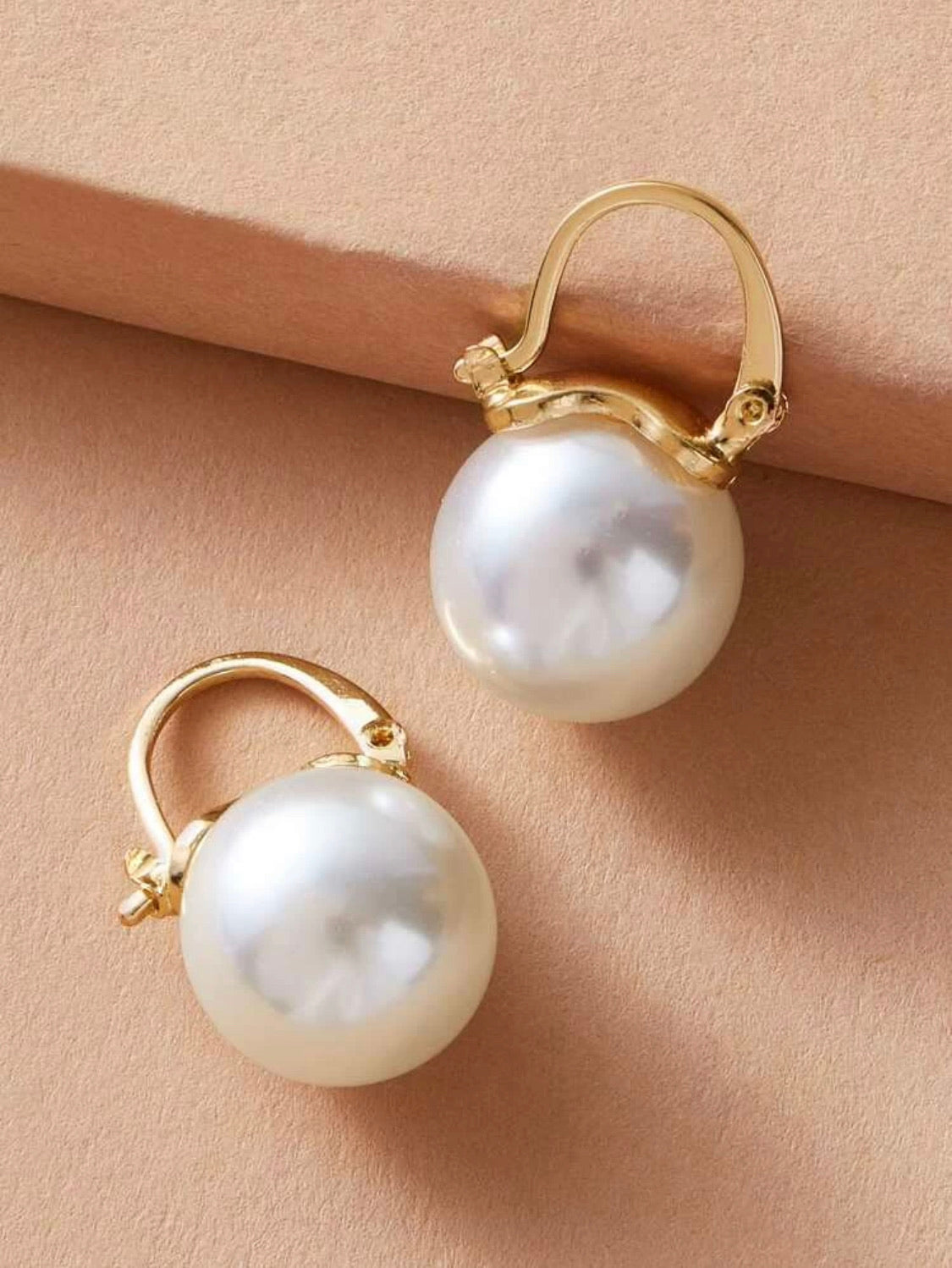 Faux Pearl Decor Stud Earrings - Savvy Selections Boutique