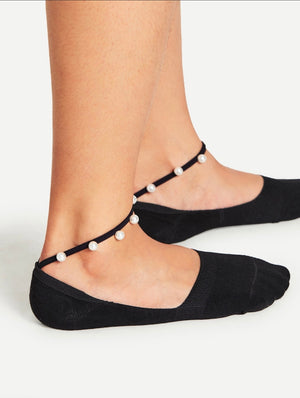 Pearl Ankle Strap Socks - Savvy Selections Boutique