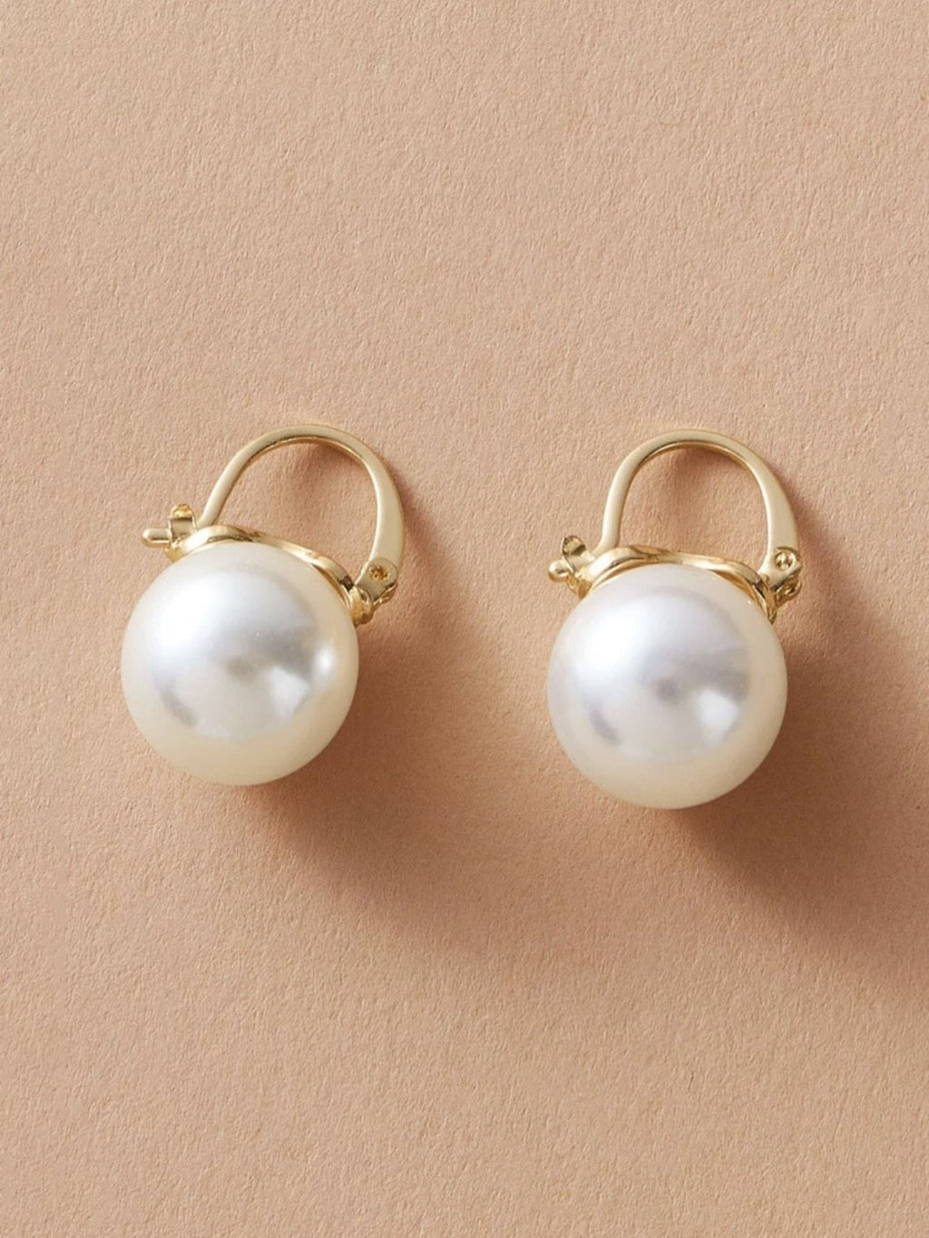 Faux Pearl Decor Stud Earrings - Savvy Selections Boutique