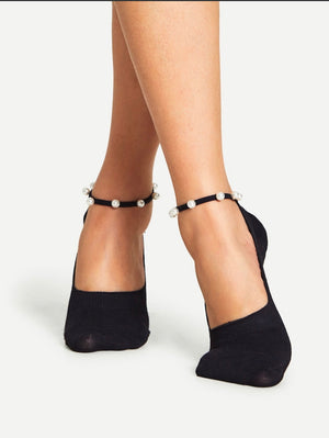 Pearl Ankle Strap Socks - Savvy Selections Boutique