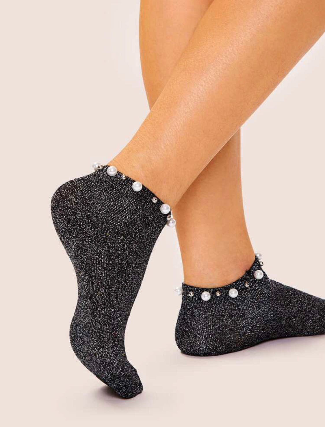 Faux Pearl Ankle Socks - Savvy Selections Boutique