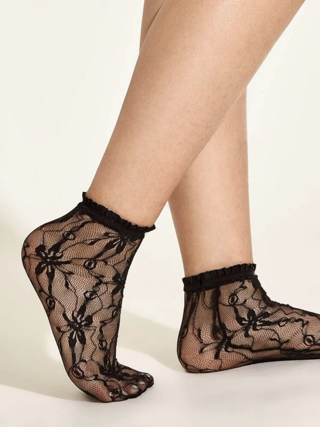 Hollow Out Flower Pattern Lace Socks - Savvy Selections Boutique